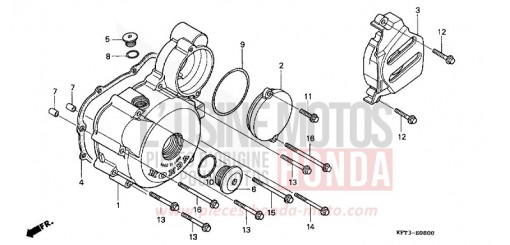 PANNEAU CARTER-MOTEUR G. CLR125W de 1998